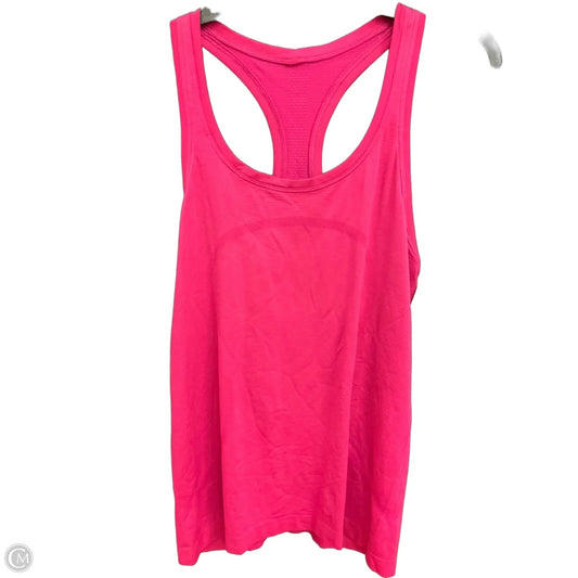 Athletic Tank Top By Lululemon In Pink, Size: M