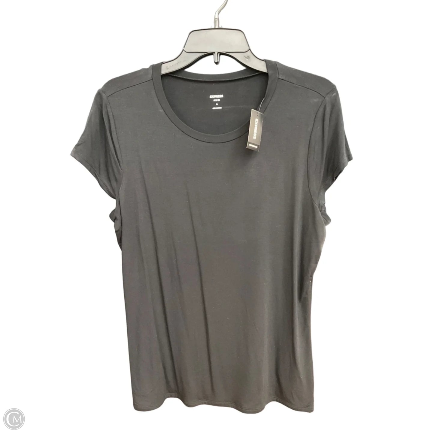 Top Short Sleeve By Express In Black, Size: Xl