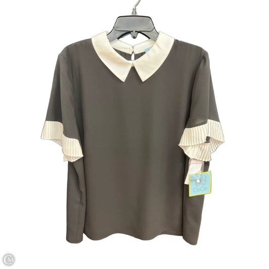 Top Short Sleeve By Cece In Black, Size: Xl
