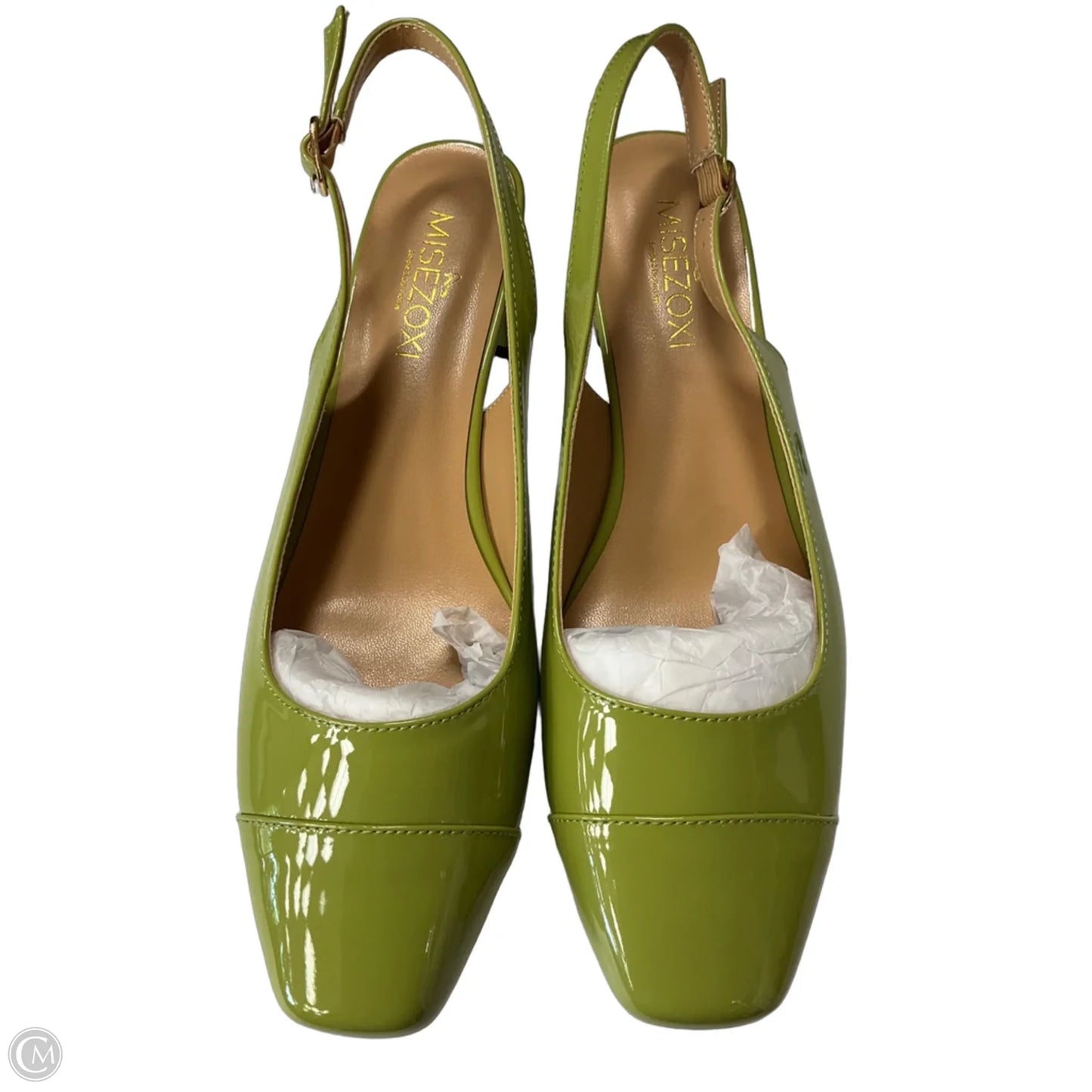 Shoes Heels Block By Cmb In Green, Size: 8.5