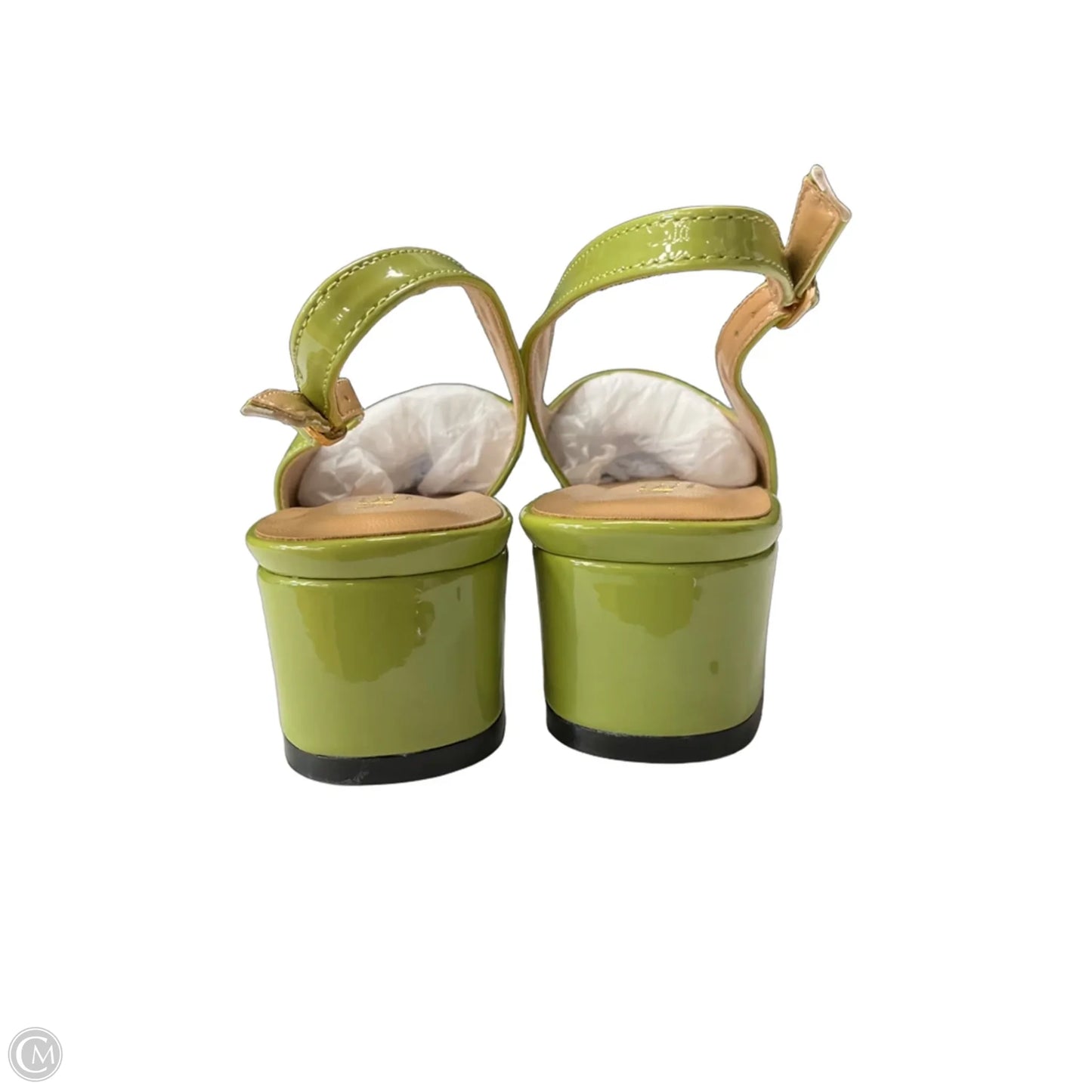 Shoes Heels Block By Cmb In Green, Size: 8.5