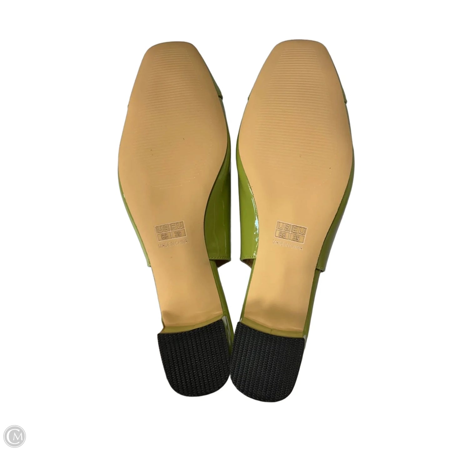 Shoes Heels Block By Cmb In Green, Size: 8.5