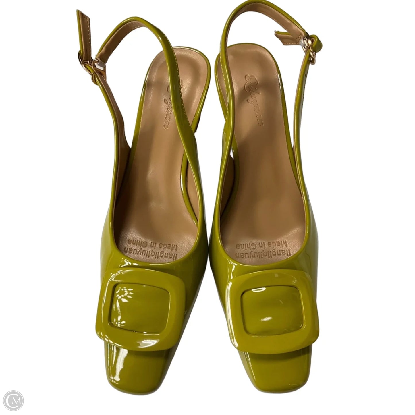 Shoes Heels Kitten By Cmb In Green, Size: 8.5