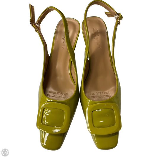 Shoes Heels Kitten By Cmb In Green, Size: 8.5