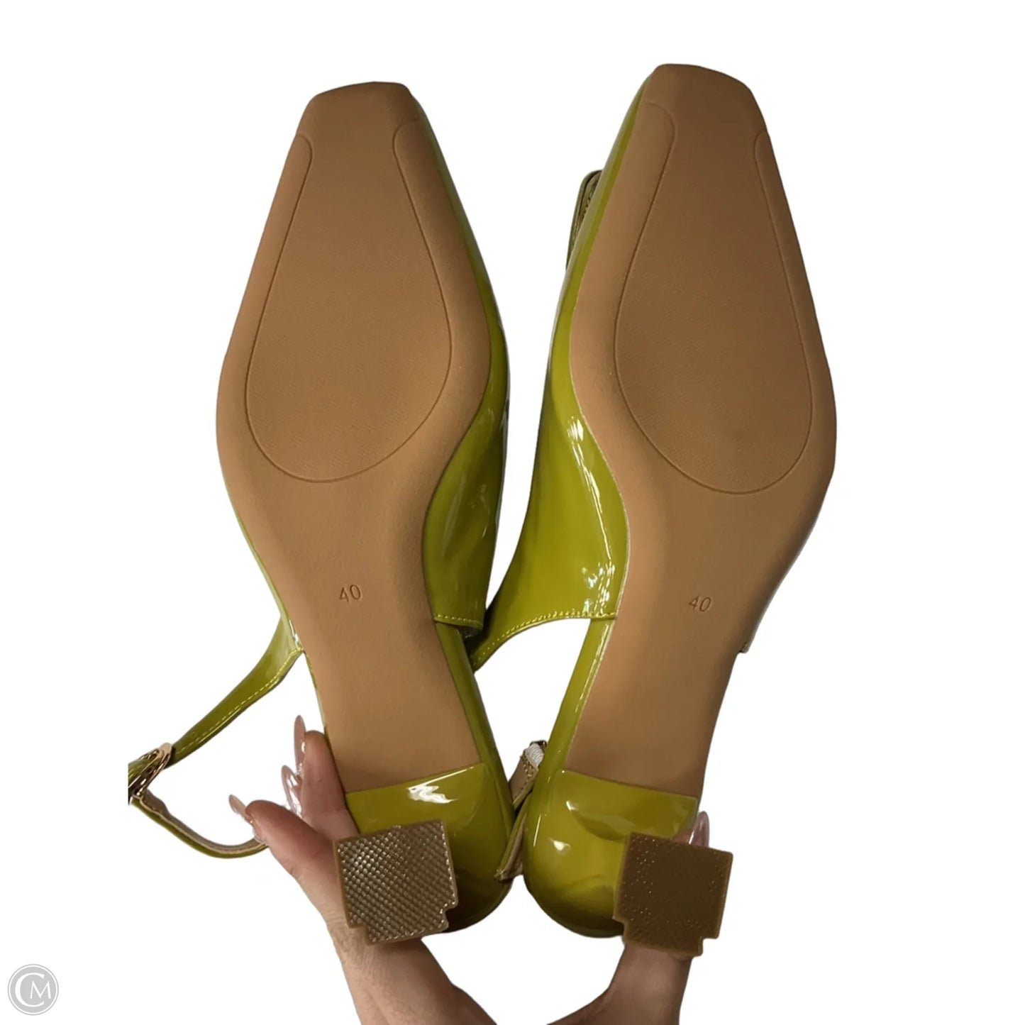 Shoes Heels Kitten By Cmb In Green, Size: 8.5