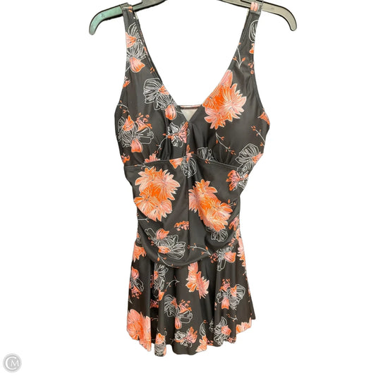 Swimsuit By Clothes Mentor In Floral Print, Size: Xl