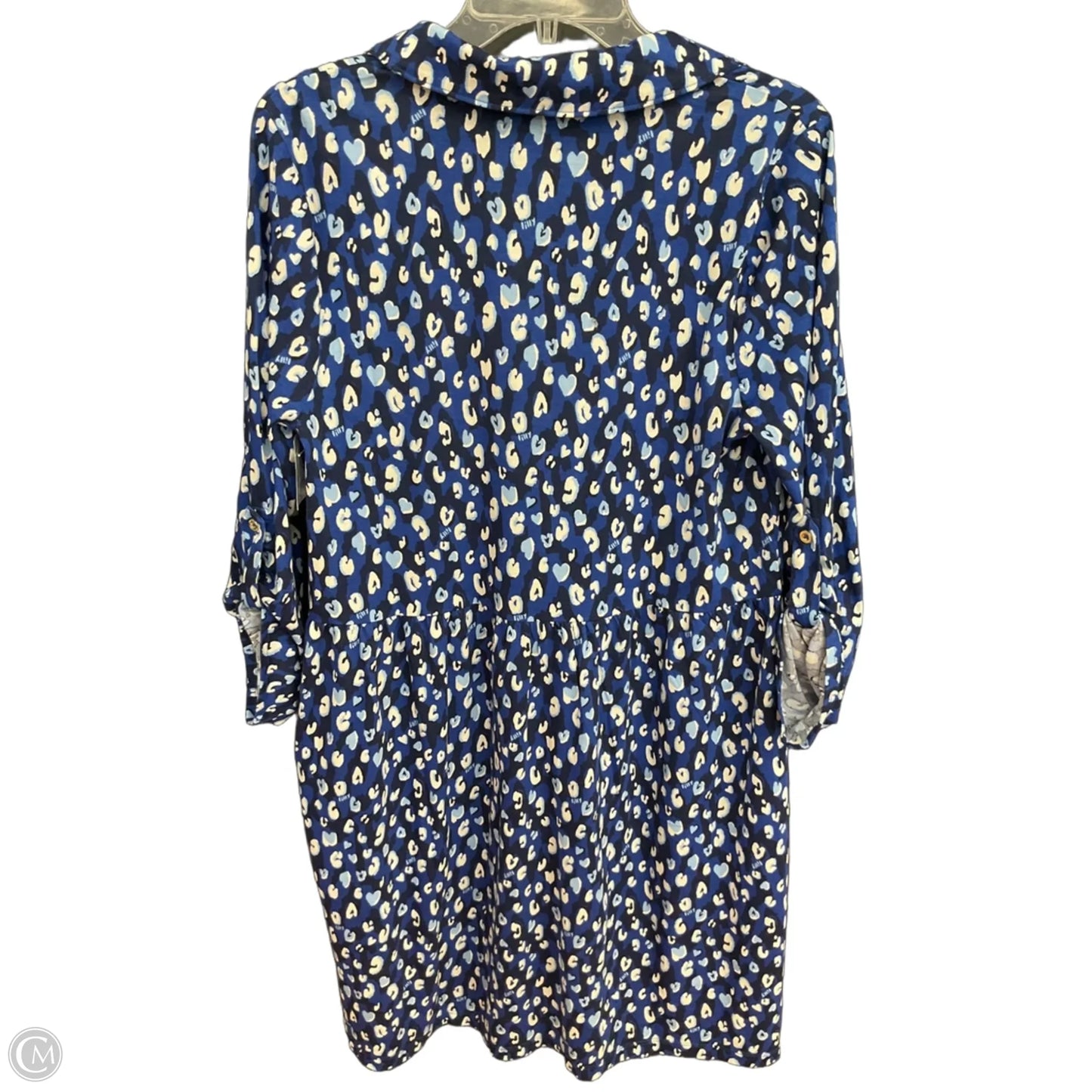 Dress Designer By Lilly Pulitzer In Blue & White, Size: L