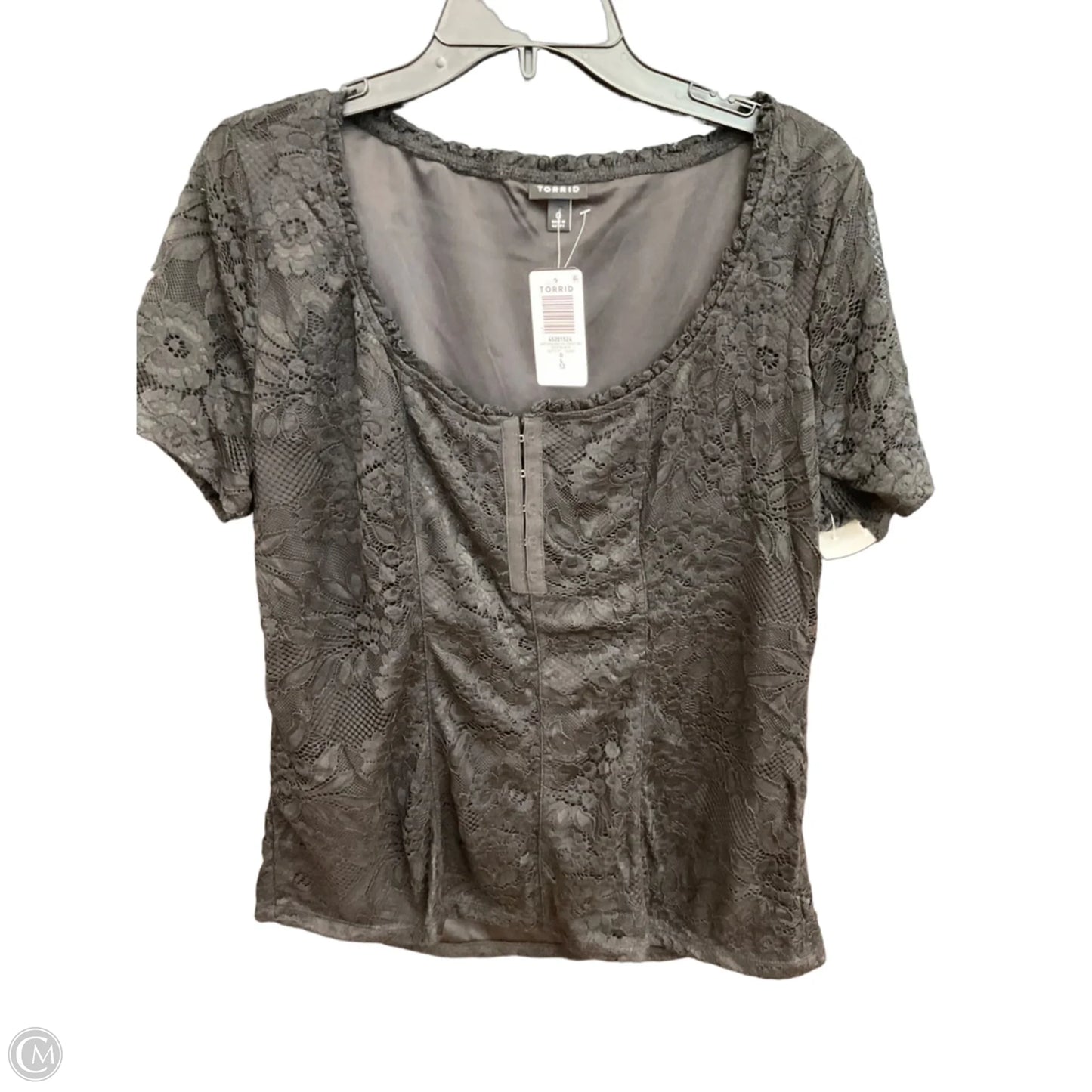 Top Short Sleeve By Torrid In Black, Size: L