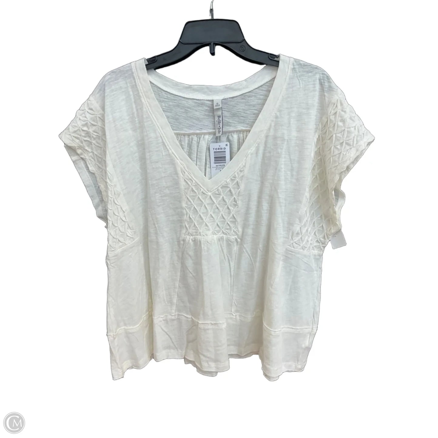 Top Sleeveless By Torrid In Cream, Size: 0