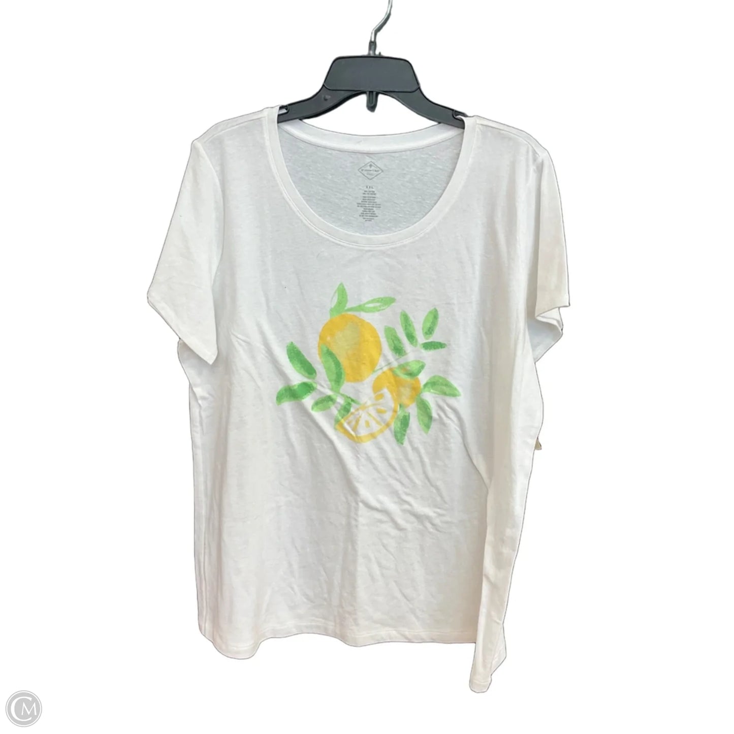 Top Short Sleeve By St Johns Bay In White, Size: 2x
