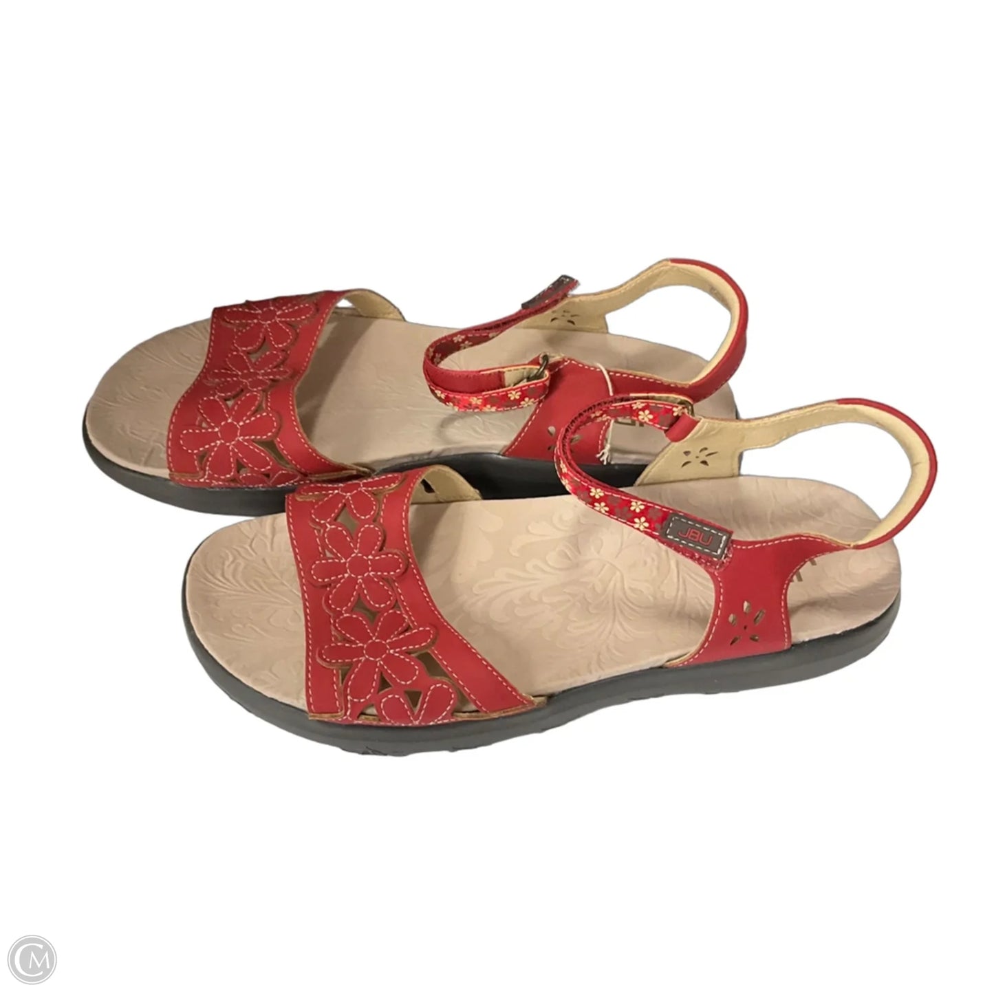 Sandals Flats By Jambu In Red, Size: 10