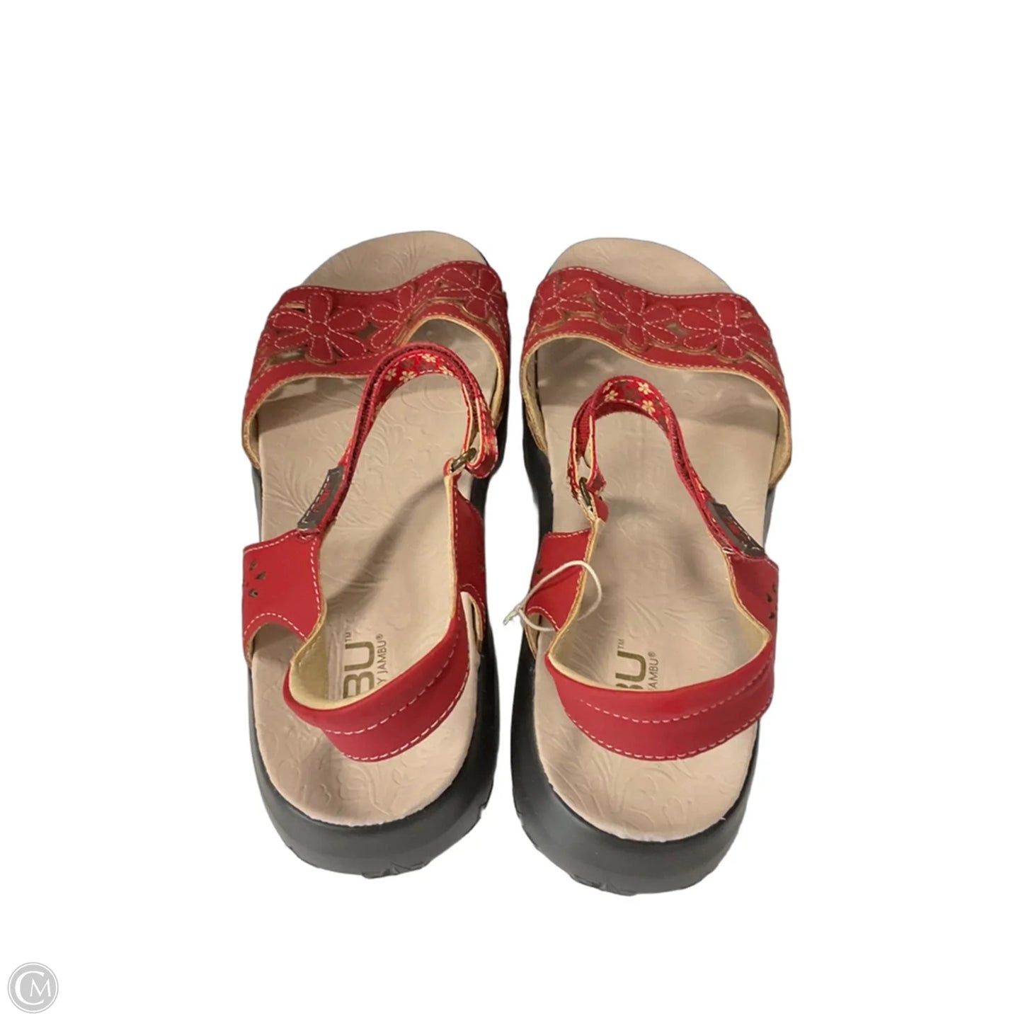 Sandals Flats By Jambu In Red, Size: 10