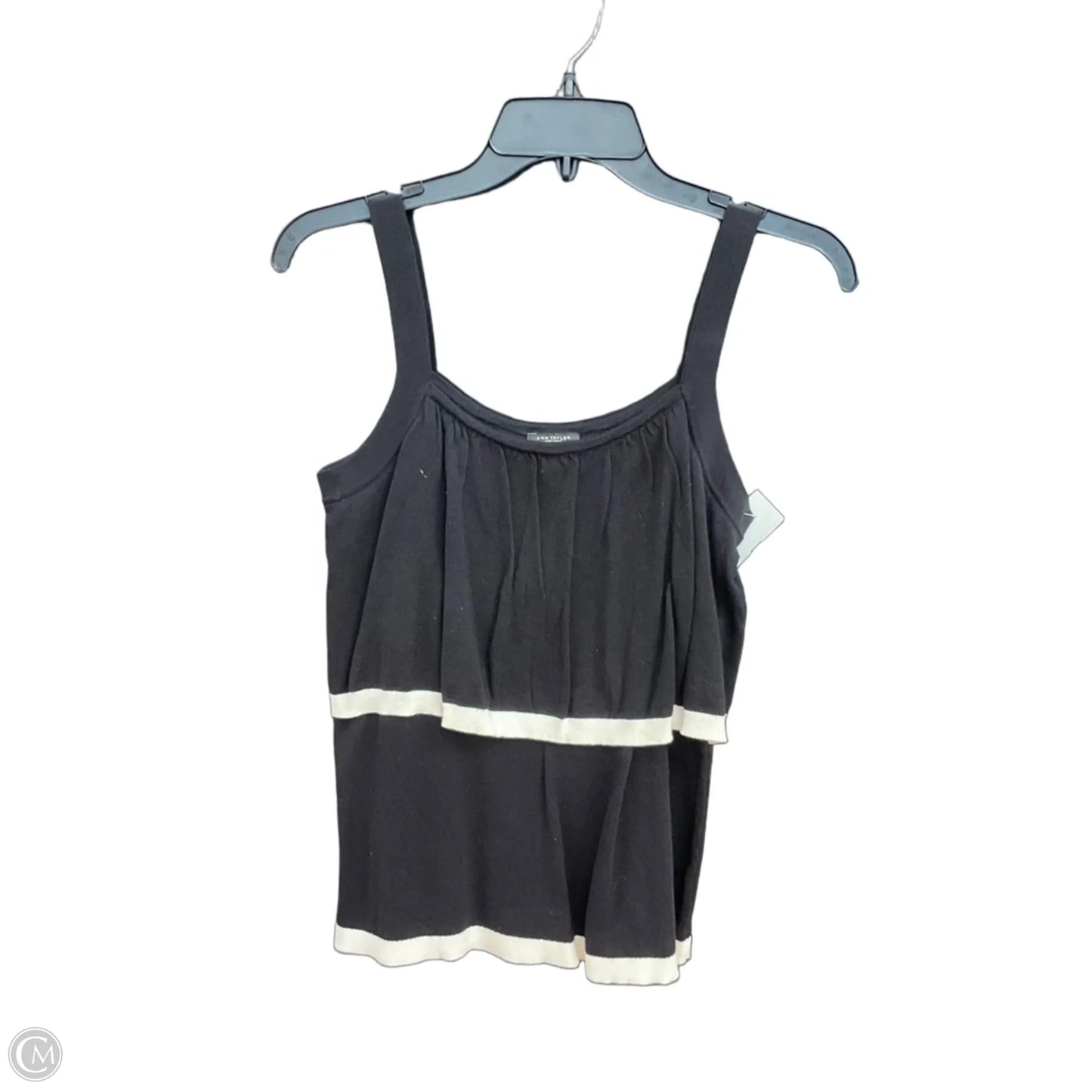 Top Sleeveless By Ann Taylor In Black, Size: M