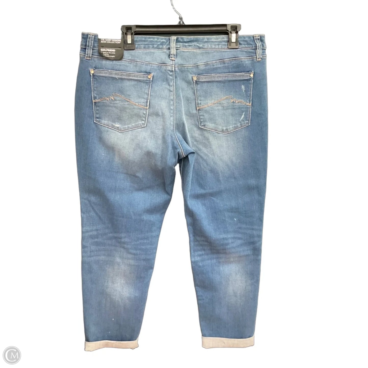Jeans Cropped By White House Black Market In Blue Denim, Size: 14