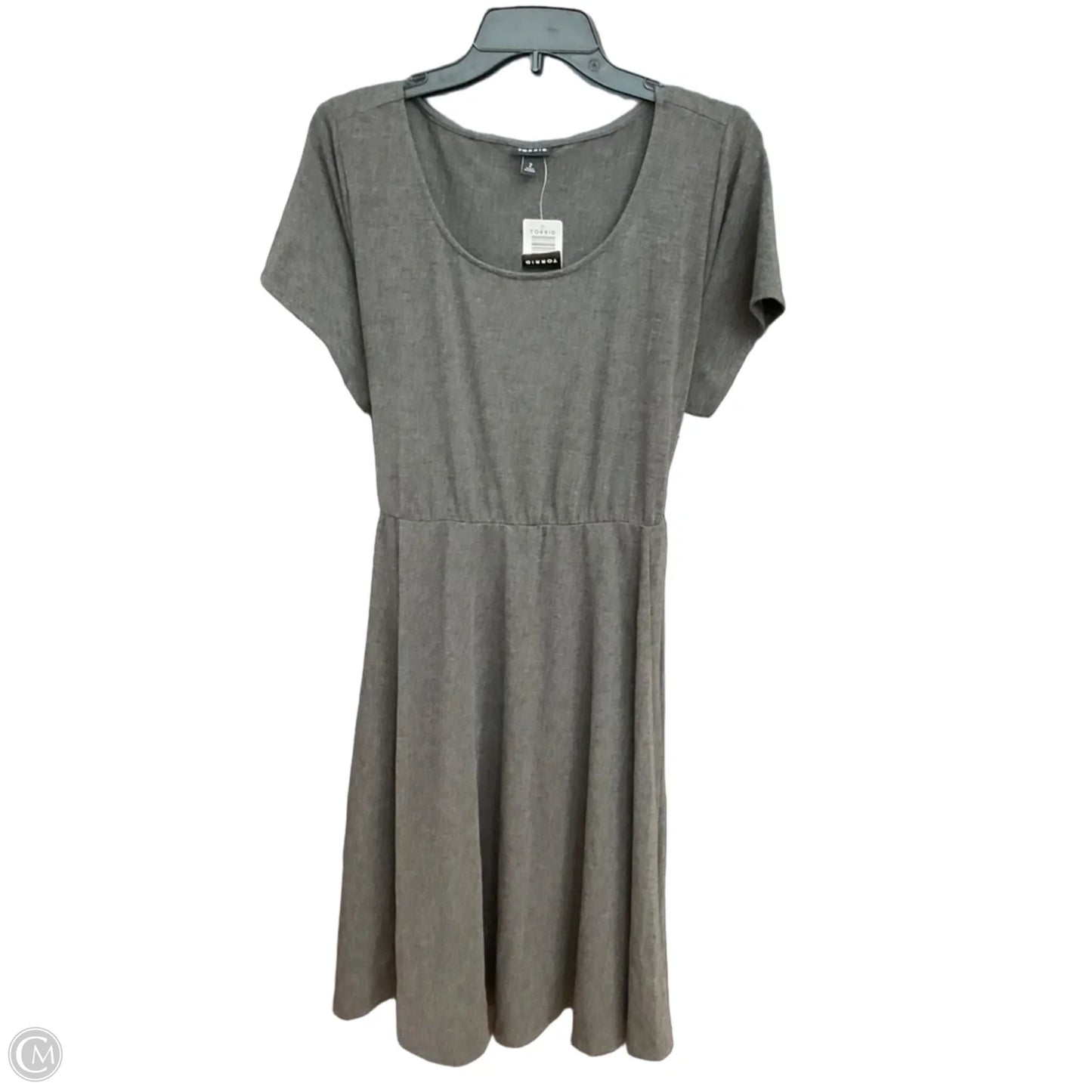Dress Casual Short By Torrid In Grey, Size: 2x