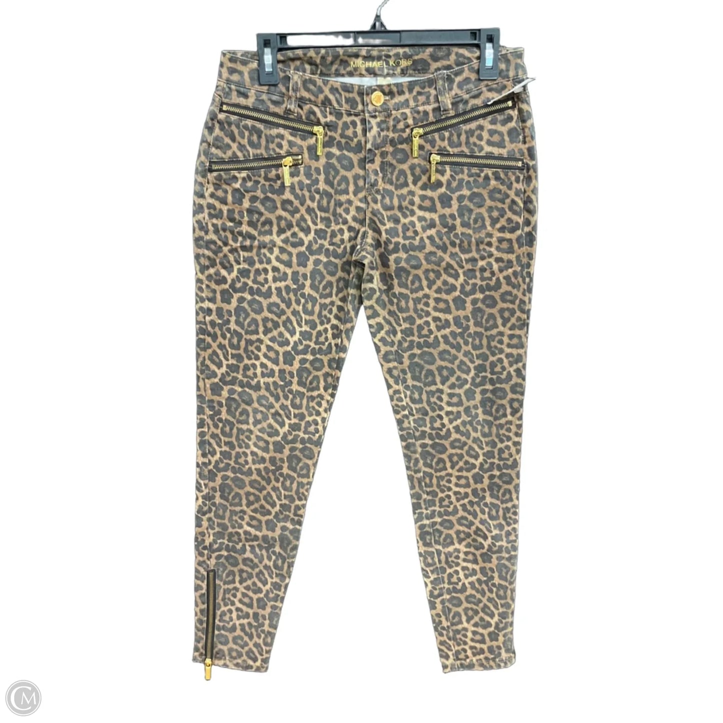 Pants Designer By Michael Kors In Animal Print, Size: 4