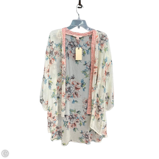 Cardigan By Band Of Gypsies In Floral Print, Size: M
