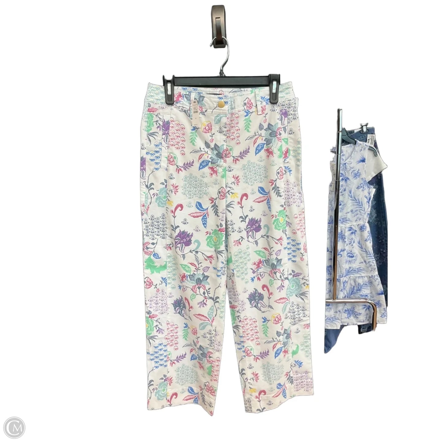 Pants Cropped By Talbots In Floral Print, Size: 4