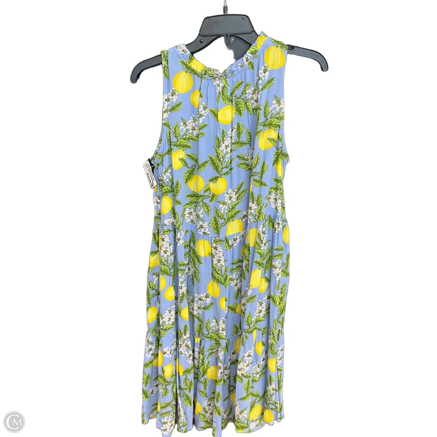 Dress Casual Midi By Beachlunchlounge In Blue & Yellow, Size: S