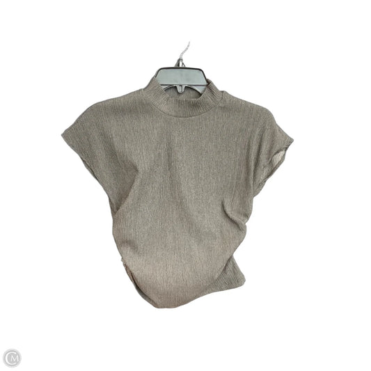 Top Sleeveless By Zara In Grey, Size: L