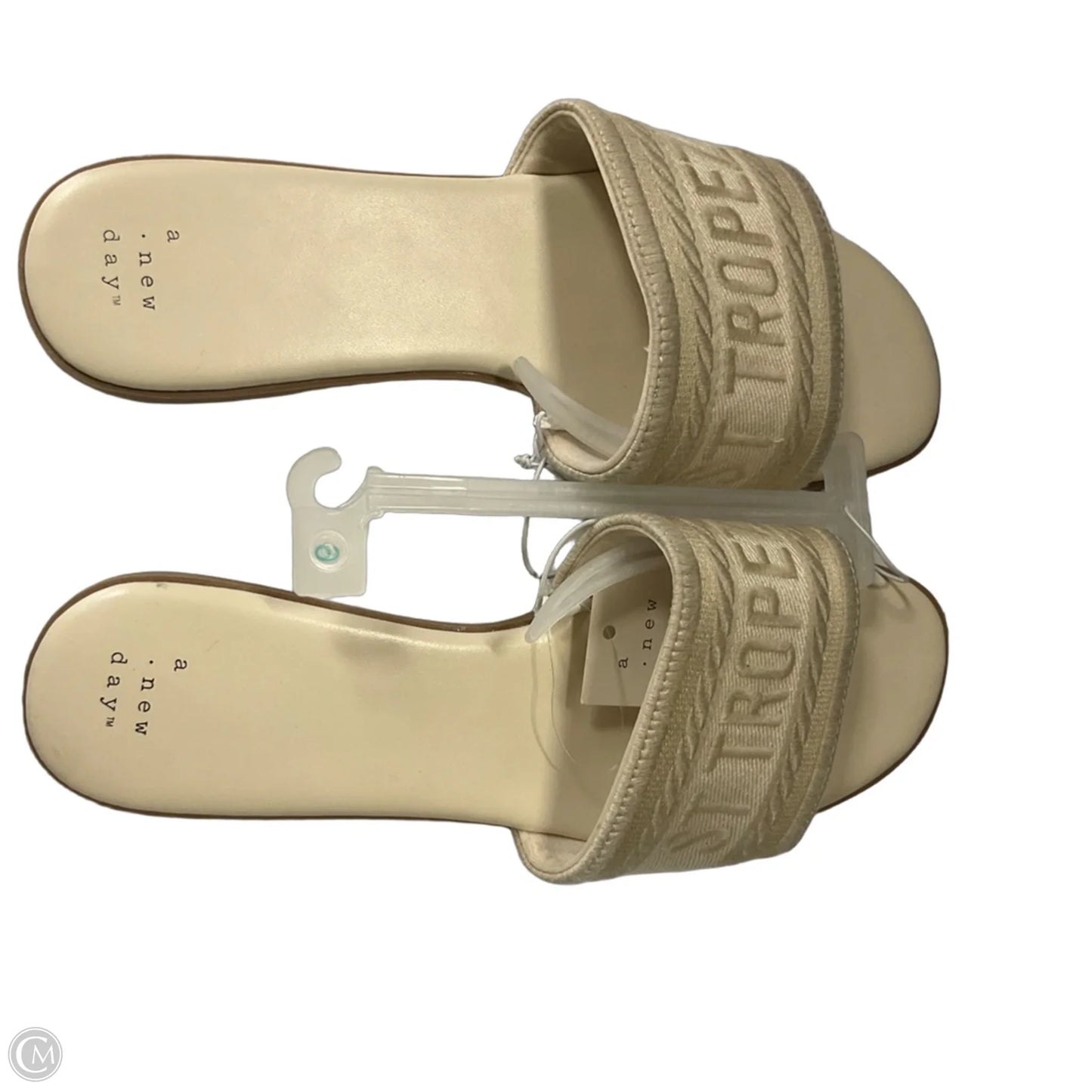 Sandals Flats By A New Day In Cream, Size: 9