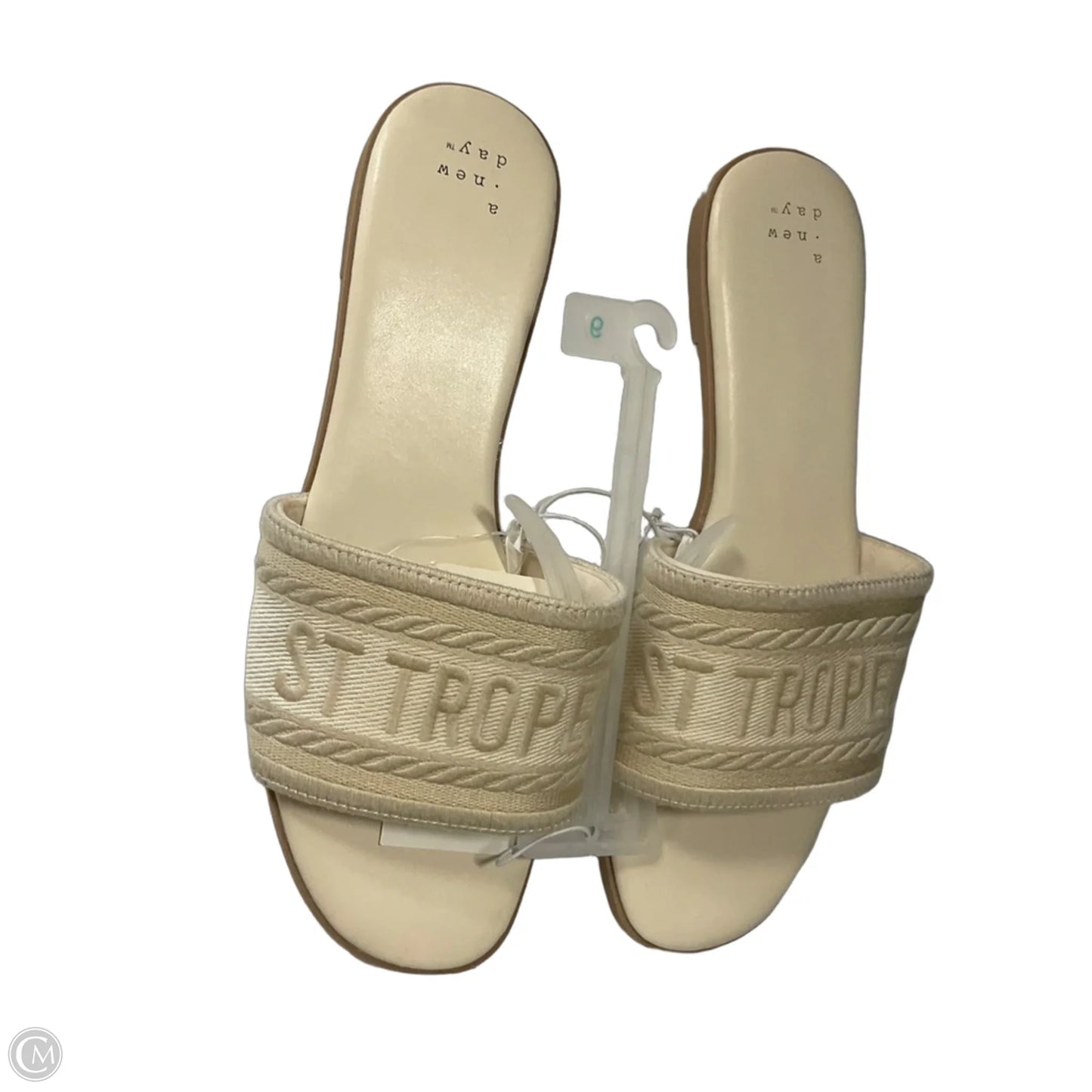 Sandals Flats By A New Day In Cream, Size: 9