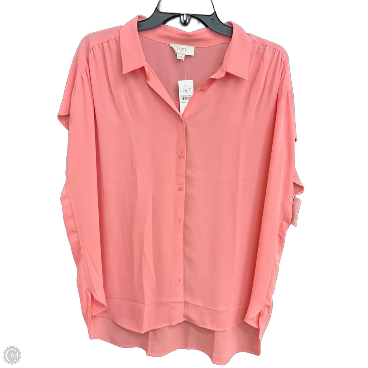 Blouse Sleeveless By Loft In Peach, Size: Xl