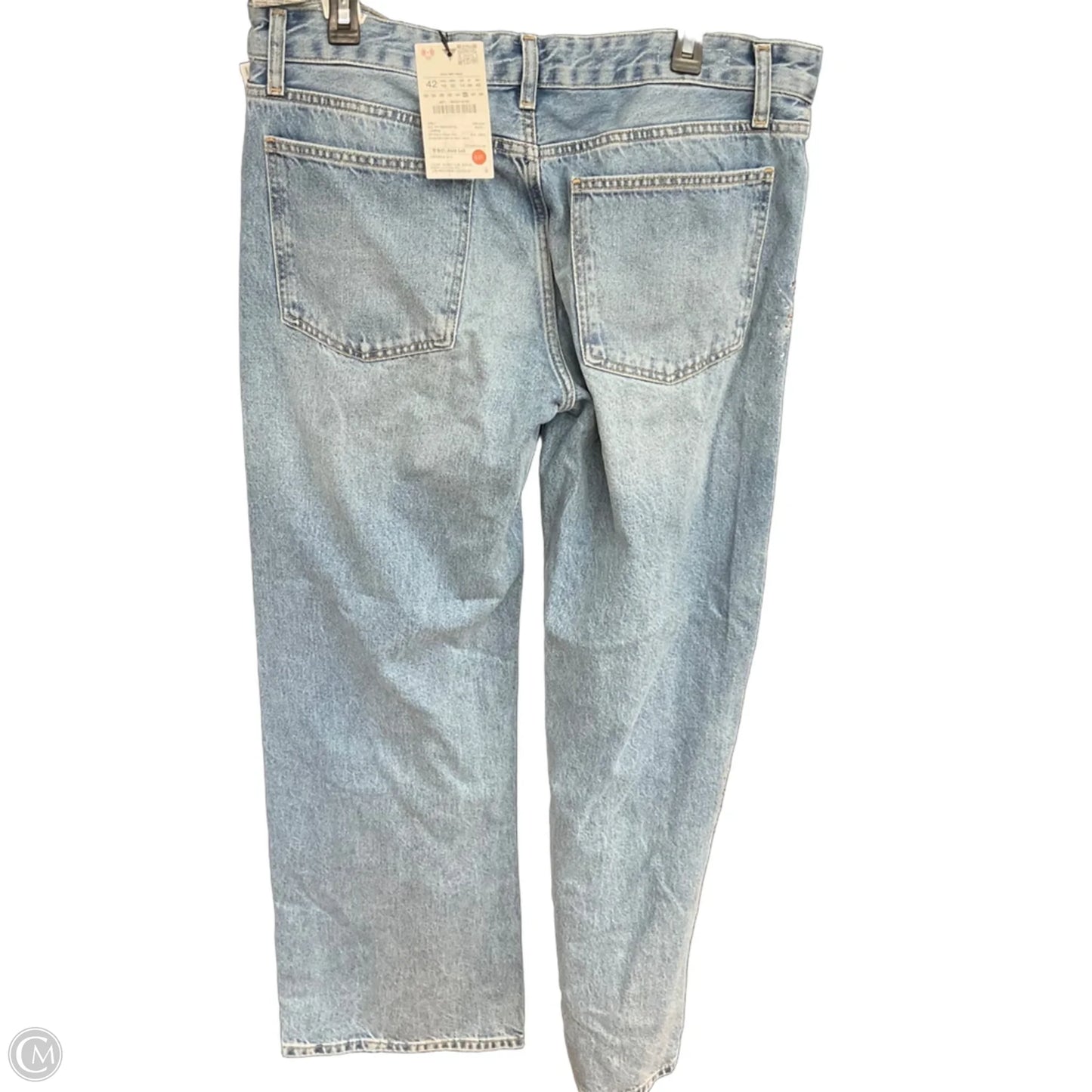 Jeans Wide Leg By Zara In Blue Denim, Size: 10