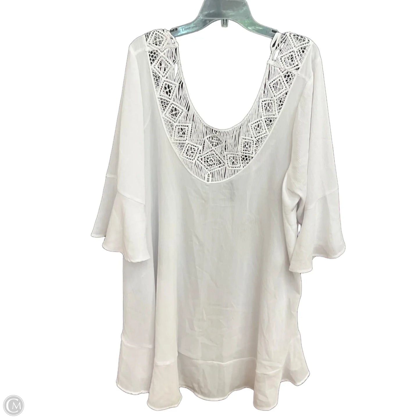 Dress Casual Short By Torrid In White, Size: 3x