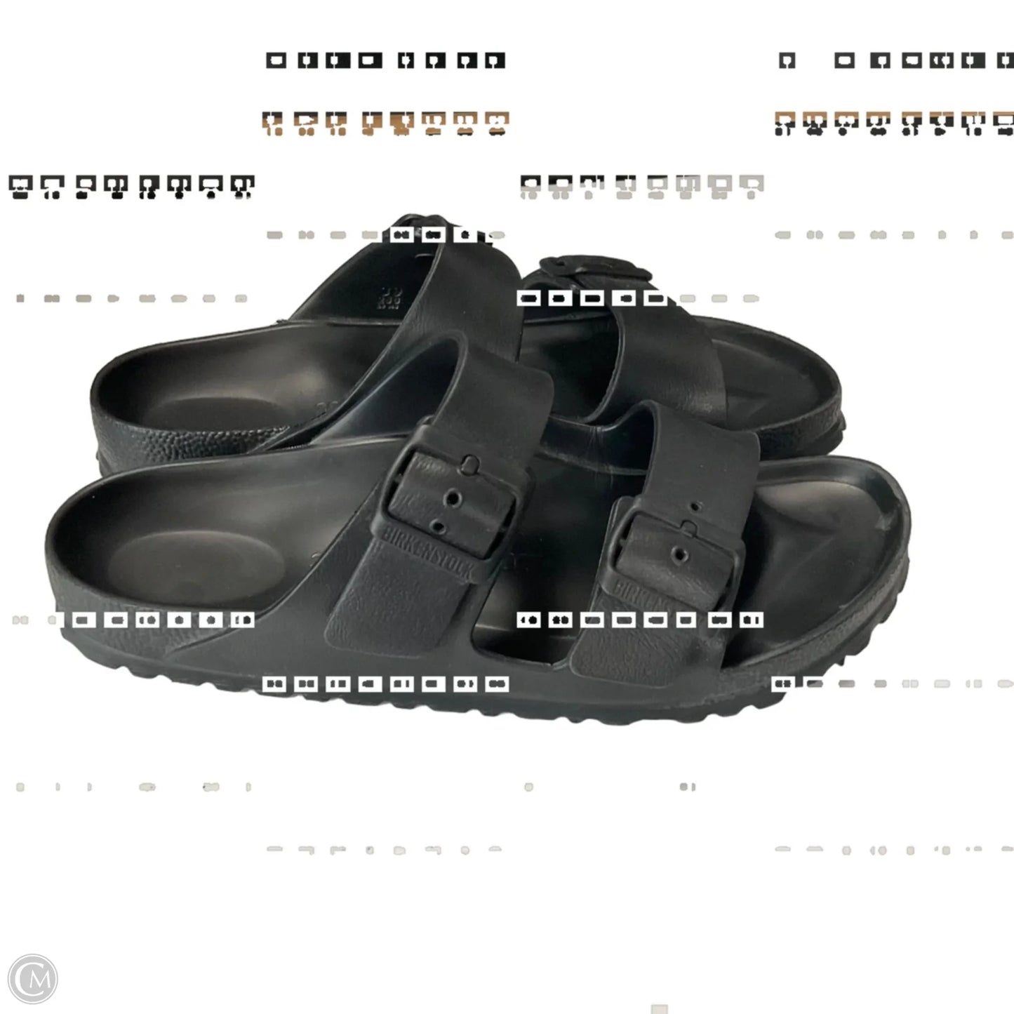 Sandals Flats By Birkenstock In Black, Size: 8.5