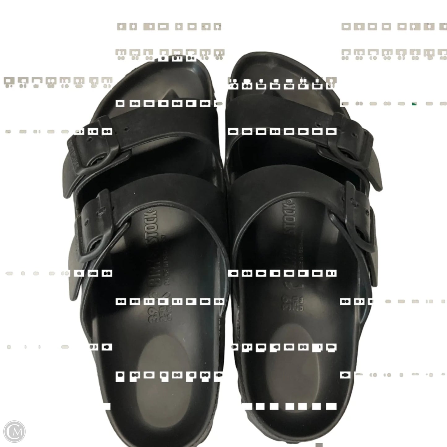Sandals Flats By Birkenstock In Black, Size: 8.5