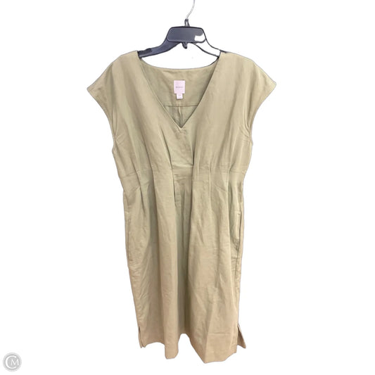 Dress Casual Midi By Maeve In Green, Size: Xlp