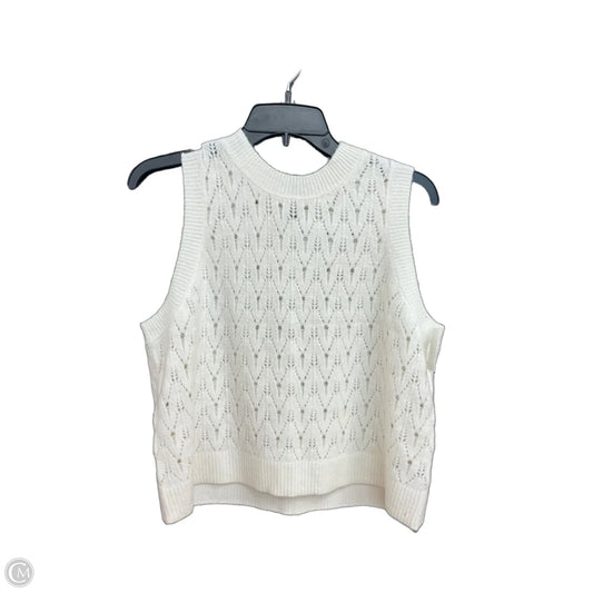 Vest Sweater By Universal Thread In Cream, Size: Xl