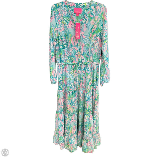 Dress Designer By Lilly Pulitzer In Aqua, Size: M
