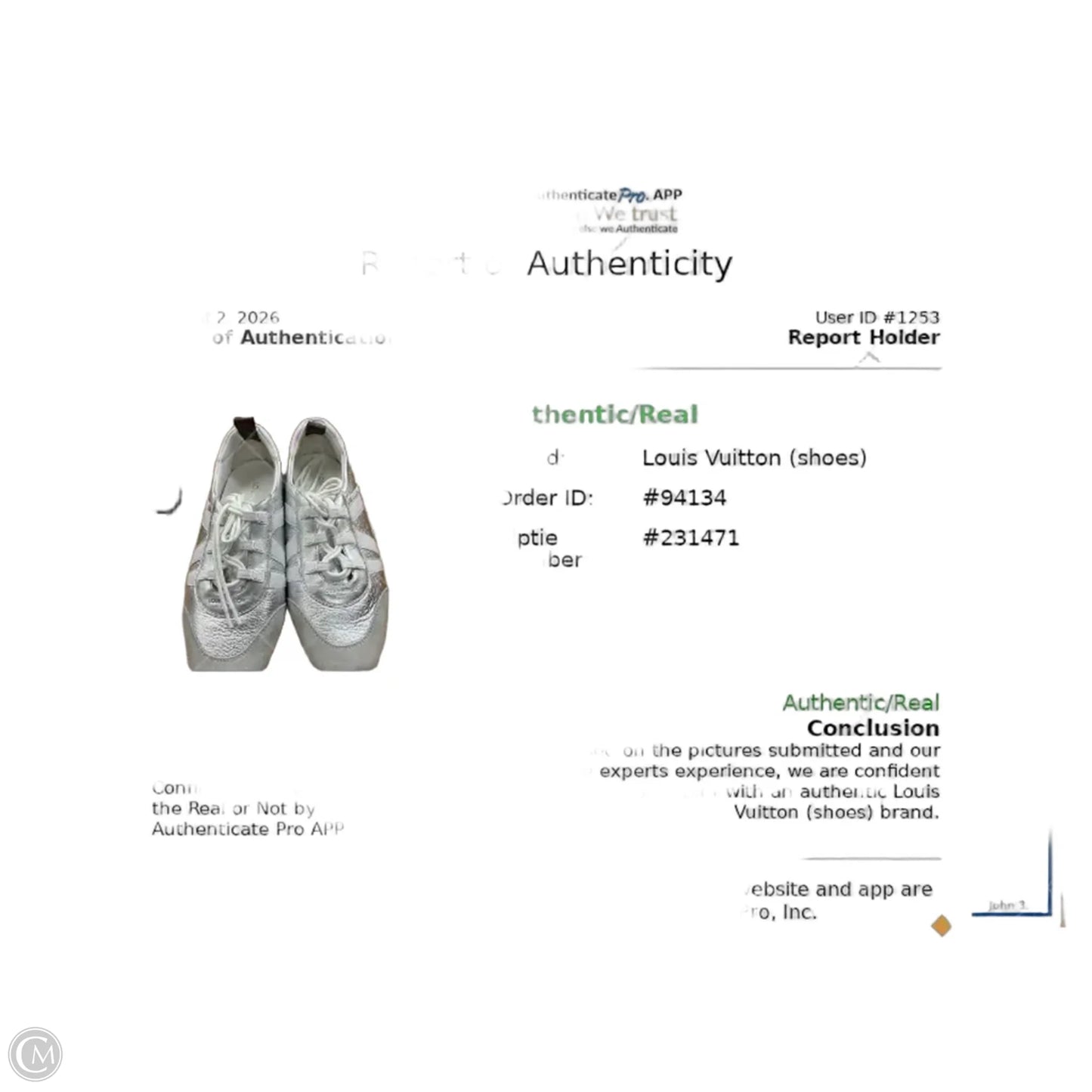 Shoes Luxury Designer By Louis Vuitton In Silver, Size: 8