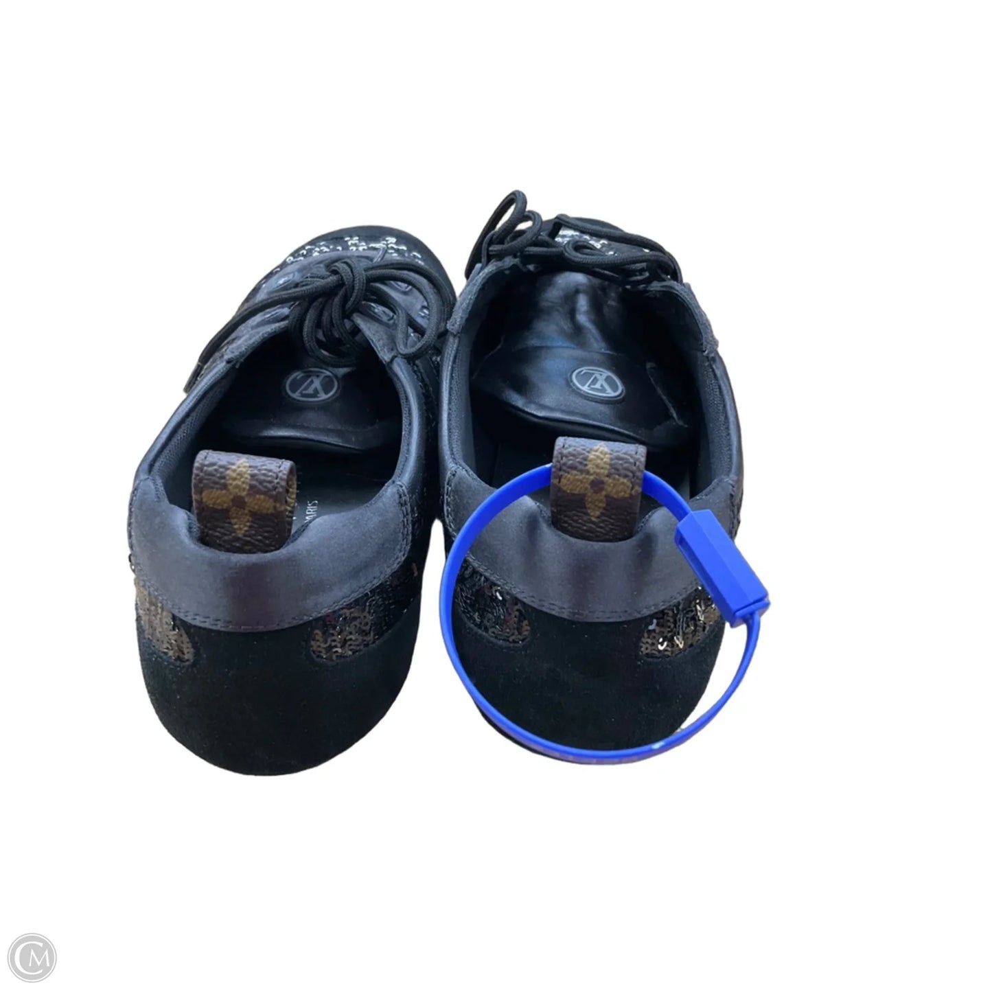 Shoes Luxury Designer By Louis Vuitton In Black, Size: 8