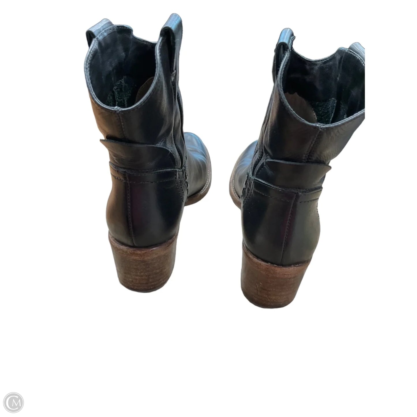 Boots Ankle Heels By Cmc In Black, Size: 7