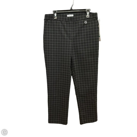 Pants Dress By Calvin Klein In Plaid Pattern, Size: L