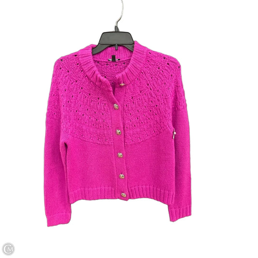 Sweater Cardigan By Talbots In Pink, Size: Mp