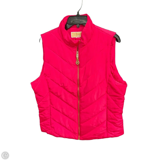 Vest Puffer & Quilted By Michael By Michael Kors In Pink, Size: L