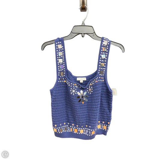 Vest Sweater By J. Crew In Navy, Size: L