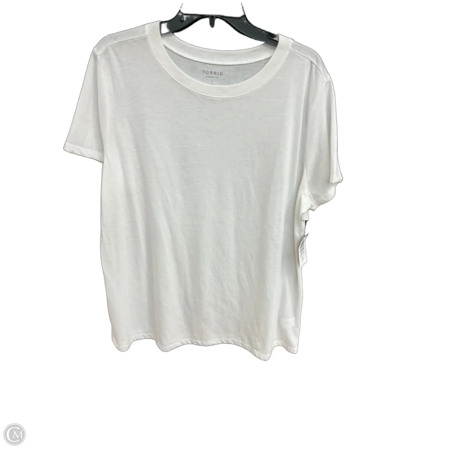 Top Short Sleeve By Torrid In White, Size: 1x