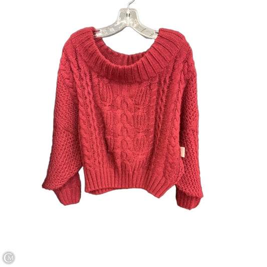 Sweater By Anthropologie In Red, Size: M