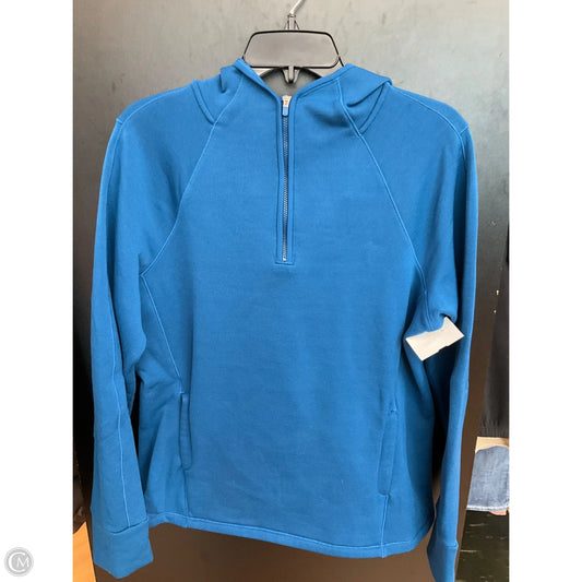 Athletic Sweatshirt Hoodie By Athleta In Blue, Size: L