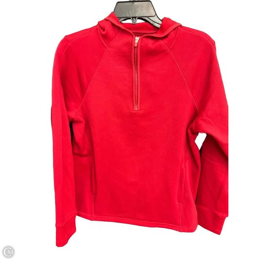 Athletic Sweatshirt Hoodie By Athleta In Red, Size: L