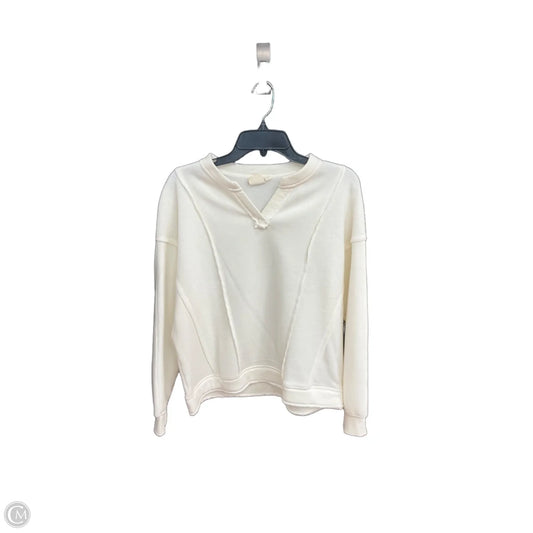 Top Long Sleeve By White Crow In Cream, Size: S