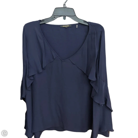 Top Long Sleeve Designer By Kobi Halperin In Navy, Size: Xl