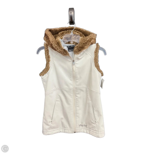 Vest Faux Fur & Sherpa By Margot In Brown & Cream, Size: S