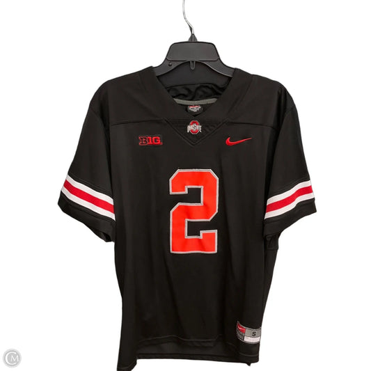Athletic Top Short Sleeve By Nike Apparel In Black, Size: S