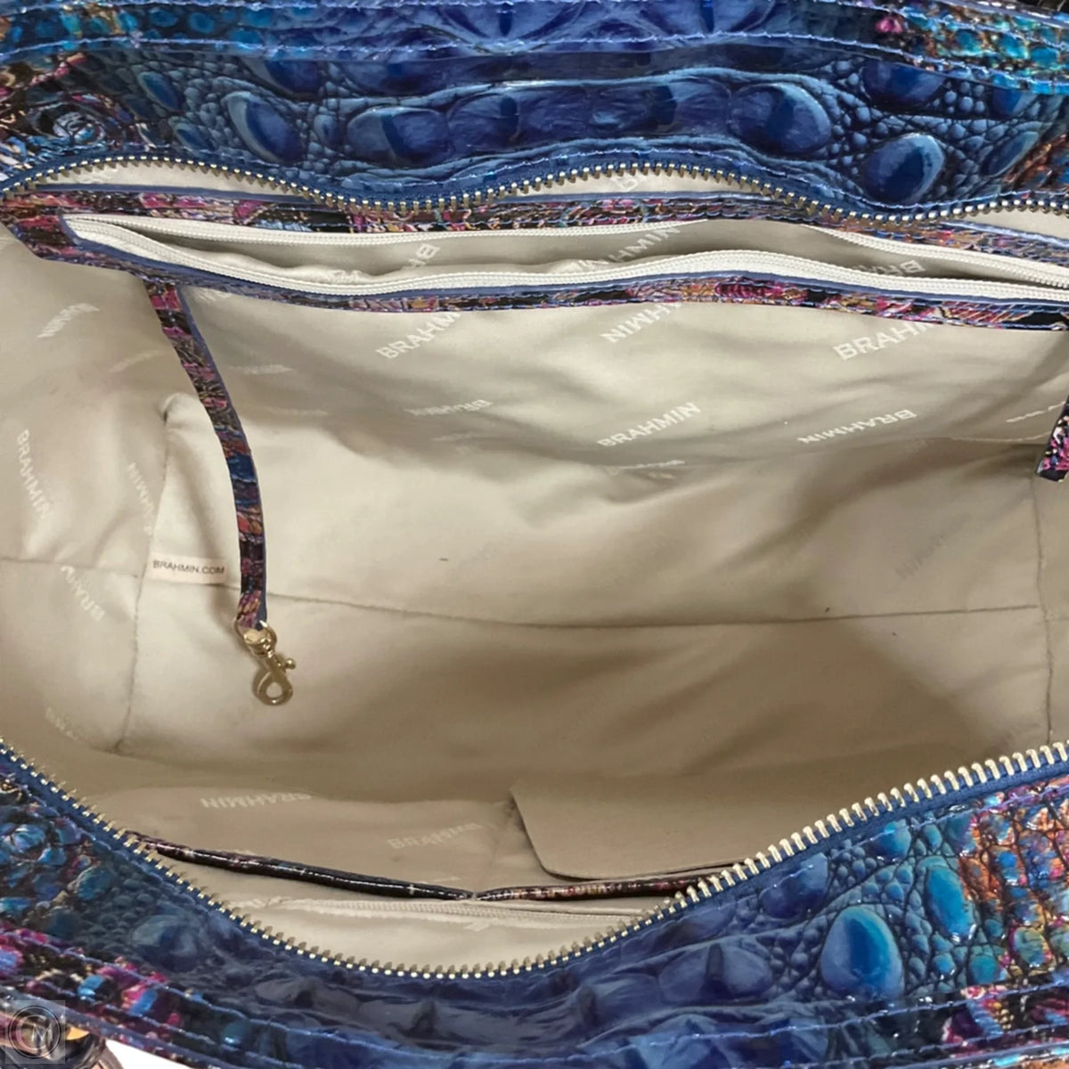 Handbag Designer By Brahmin, Size: Large